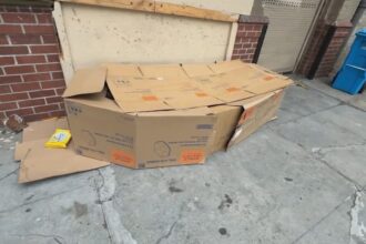 Unhoused man in San Francisco lives in a box that resembles a coffin – ABC7 San Francisco