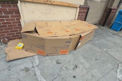Unhoused man in San Francisco lives in a box that resembles a coffin – ABC7 San Francisco